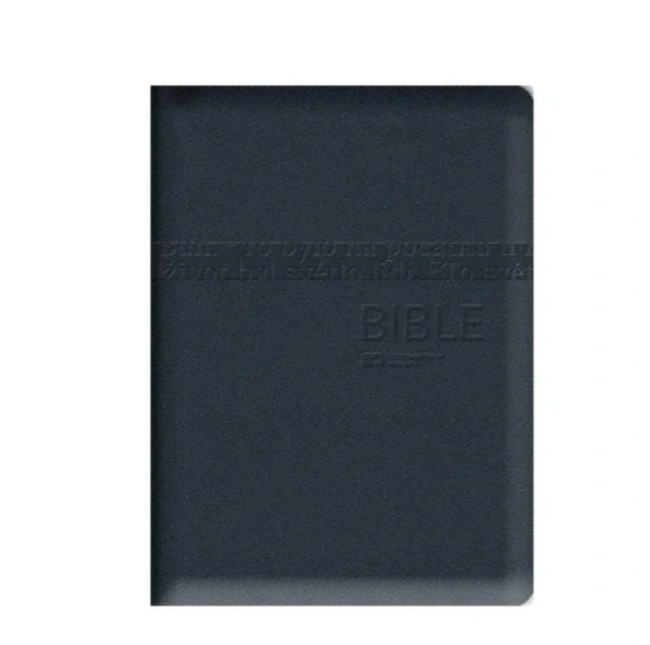 Bible ČEP DT malá, zip, výřezy, ocelově šedá