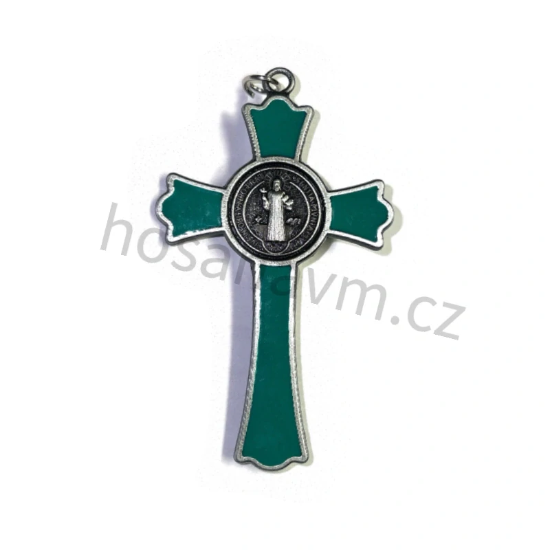 Kovový kříž sv. Benedikt 7,5 cm