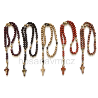 Dřevěný růženec - odlišný desátek