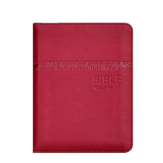 Bible ČEP DT malá, zip, výřezy, tmavě červená
