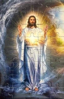 Puzzle Velikonoce (vzkříšený Kristus)