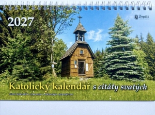 Katolický kalendář s citáty svatých 2026