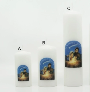 Svíčka "Betlémské světlo" 50×100 mm